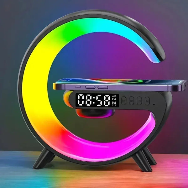 Multifunction Wireless Charger Stand Pad RGB Light
