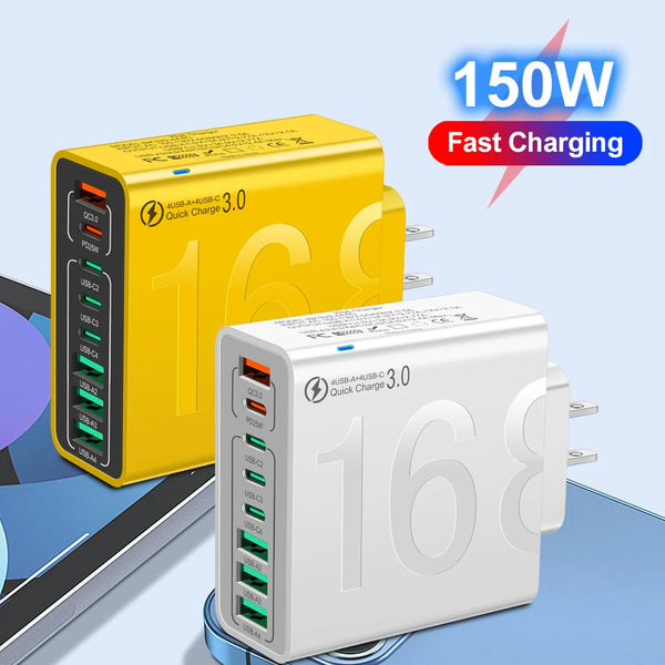 Total 150W 8 Ports Fast Charging