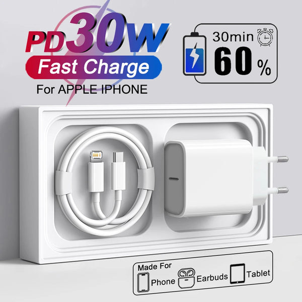 For Apple 30W Charger USB Type C